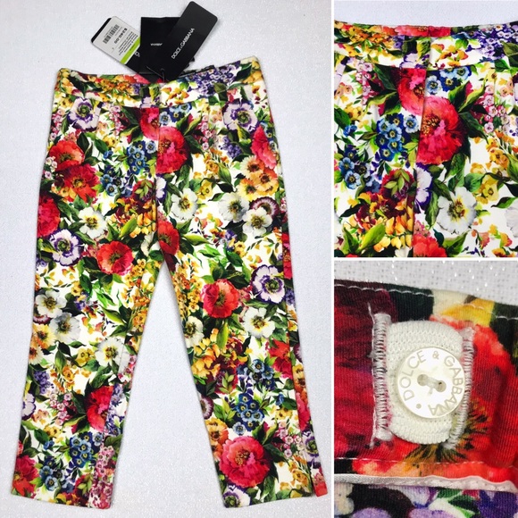 Dolce & Gabbana Other - Dolce & Gabbana Floral Cotton Toddler Pant Size 4T
